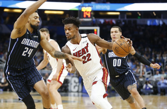  热火巴特勒休战 阿德巴约空砍30+15  